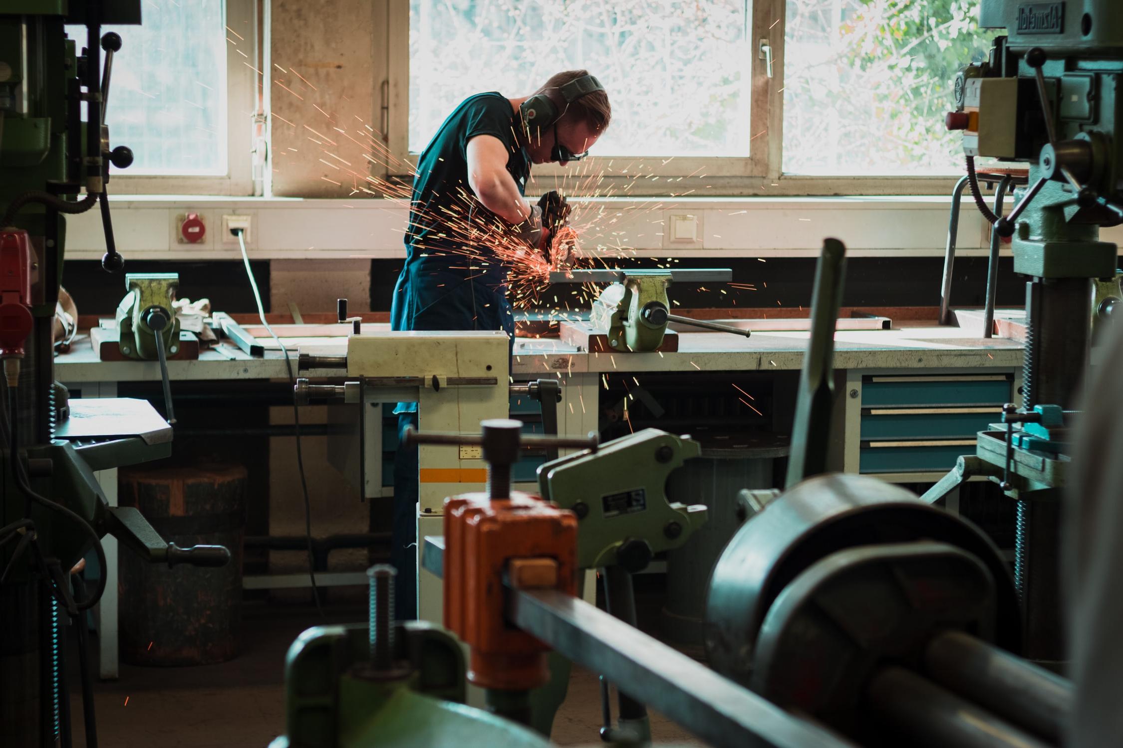 Welder working